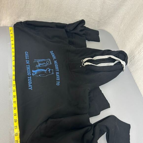 Unisex Might Have To Call In Thicc Today Hoodie Size L Funny Meme Sweatshirt - Picture 8 of 10